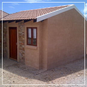 Cemcrete StippleCrete - Direct to concrete and brick coating for affordable housing projects