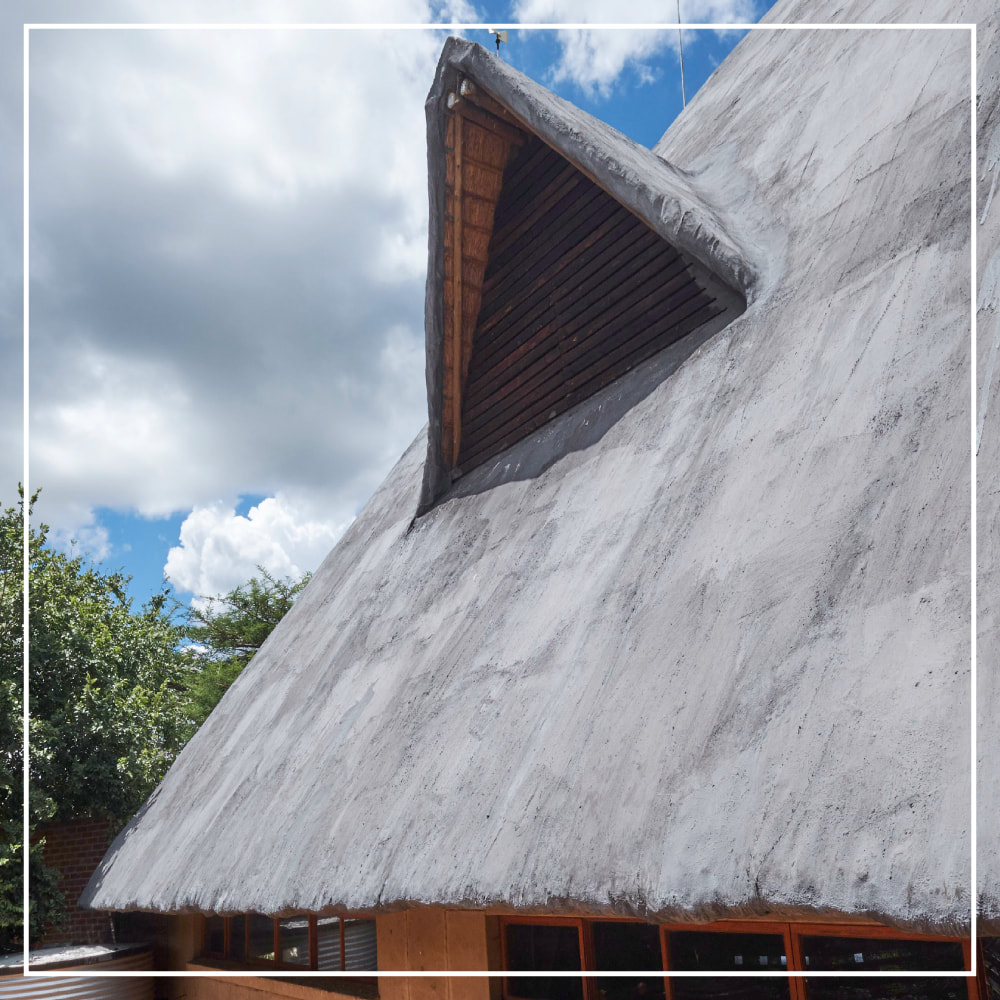 Cement ThatchCrete - Cement lining for thatch roofs that waterproofs, baboon proofs and make it fire resistant