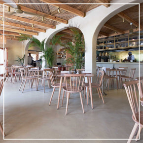 Cemcrete Restaurants Featured Projects Kolonaki With CreteCote Coconut Cement Floors