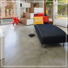 Cemcrete Residential Featured Project Designer Mario Guillor Home CreteCote Grey Cement Screed Floors